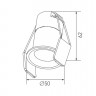 Встраиваемый светильник DesignLed DL-A004-7-WH-NW