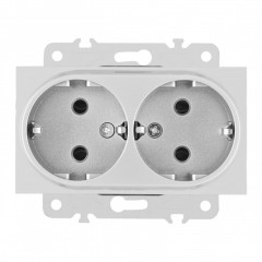 Розетка Arte Milano 203.40-2.silver