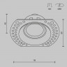 Встраиваемый светильник Maytoni Technical DL042-01-RD-W