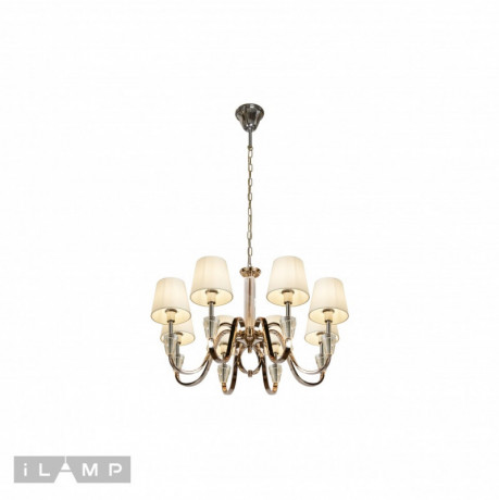 Подвесная люстра iLamp P2424-8 Nickel