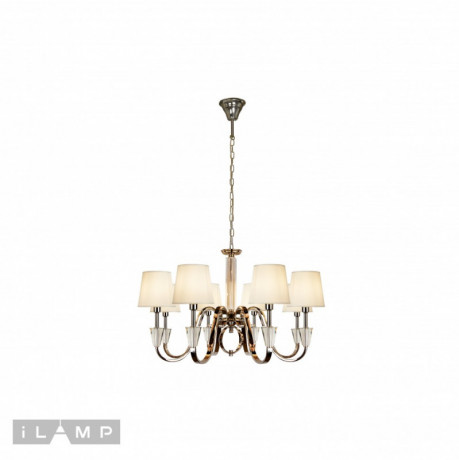 Подвесная люстра iLamp P2424-8 Nickel