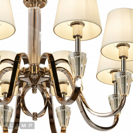 Подвесная люстра iLamp P2424-8 Nickel