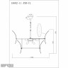 Подвесная люстра iLamp 15602-11 ANB+CL