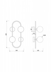Бра Freya FR5233WL-02BS