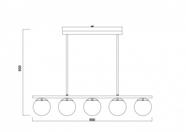 Люстра на штанге Freya FR5199PL-05B