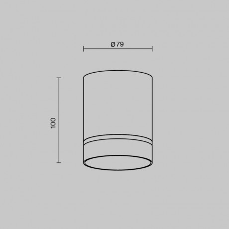 Накладной светильник Maytoni Technical C085CL-9W3K-B