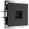 Розетка Werkel W5120108 черный матовый