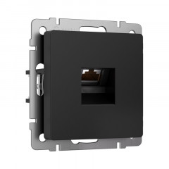 Розетка Werkel W5120108 черный матовый