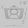 Встраиваемый светильник Maytoni Technical DL042-01-SQ-B
