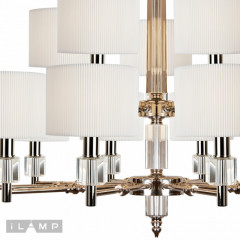 Подвесная люстра iLamp P2404-10+5 Nickel