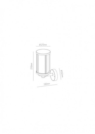 Светильник настенный ARTE Lamp A1036AL-1BK