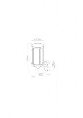 Светильник настенный ARTE Lamp A1036AL-1BK