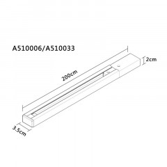 Шинопровод ARTE Lamp A510006