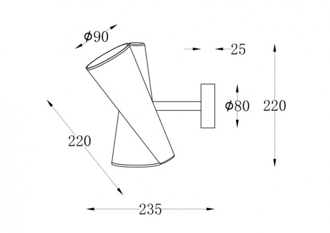 Бра Maytoni MOD095WL-02BS