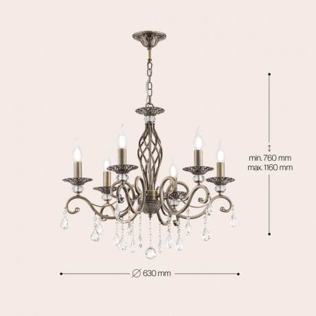 Подвесная люстра Maytoni RC247-PL-06-R