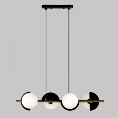 Подвесная люстра Eurosvet 70149/4 черный/латунь