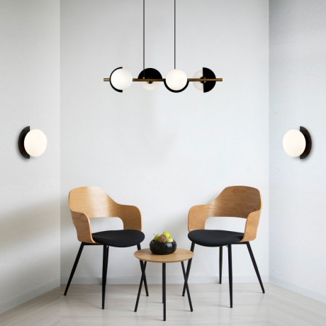 Подвесная люстра Eurosvet 70149/4 черный/латунь