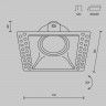 Встраиваемый светильник Maytoni Technical DL042-01-SQ-W