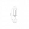 Садово-парковый светильник ARTE Lamp A1036FN-1BK