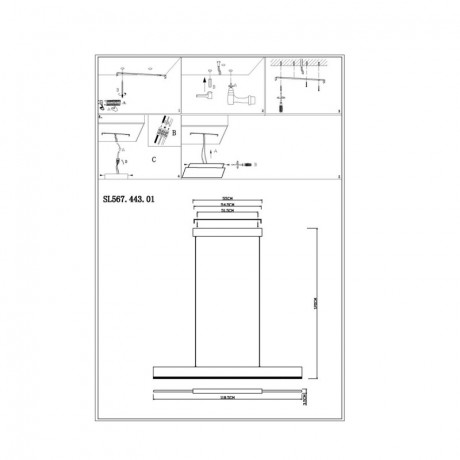 Линейный светильник ST-Luce SL567.443.01