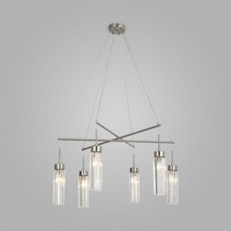 Подвесная люстра Eurosvet 60163/6 никель