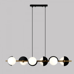 Подвесная люстра Eurosvet 70149/6 черный/латунь