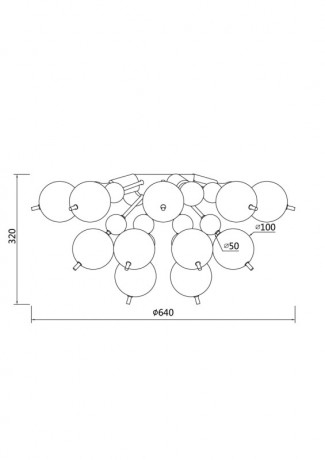 Накладная люстра Maytoni MOD133CL-04CH