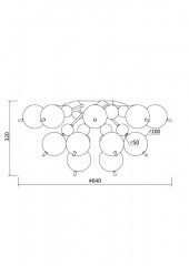 Накладная люстра Maytoni MOD133CL-04CH