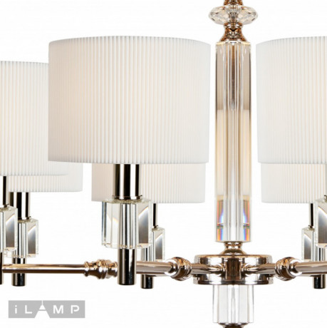 Подвесная люстра iLamp P2404-8 Nickel