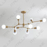 Люстра на штанге ITALLINE Vega SP 6228/9 brass