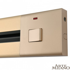 Трековая система розеток Arte Milano 385205TOB/50 Gold