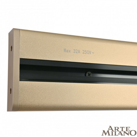 Трековая система розеток Arte Milano 385205TOB/50 Gold