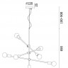 Подвесная люстра Freya FR5043PL-06BS