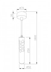 Подвесной светильник Maytoni Technical P037PL-L11W4K