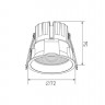 Встраиваемый светильник DesignLed DL-RE1202-WH-WW