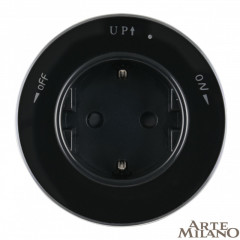 Трековая система розеток Arte Milano 380011TS/ES Black