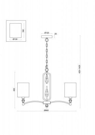 Подвесная люстра Freya FR1007PL-05N