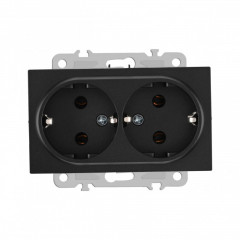 Розетка Arte Milano 206.40-2.black