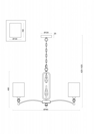 Подвесная люстра Freya FR1007PL-07BS