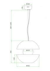 Подвесной светильник Maytoni MOD322PL-L6B3K