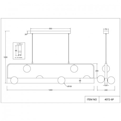 Подвесная люстра Favourite 4072-6P