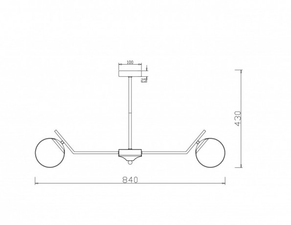 Люстра на штанге Freya FR5173PL-08BS