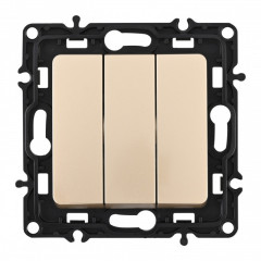 Выключатель Arte Milano 217.30-3.shampan