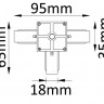 Коннектор Crystal Lux CLT 0.211 03 WH