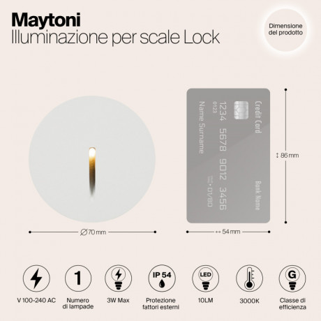 Светильник для ступеней Maytoni O014SL-L3W3K