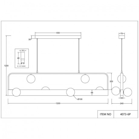 Подвесная люстра Favourite 4073-6P