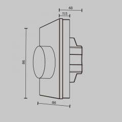 Панель управления Maytoni Technical 711027