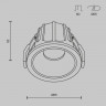 Встраиваемый светильник Maytoni Technical DL043-01-10W3K-RD-WB