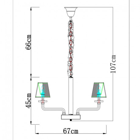 Подвесная люстра Divinare 1700/02 LM-6