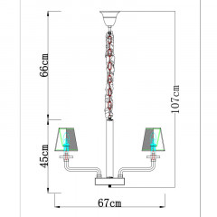 Подвесная люстра Divinare 1700/02 LM-6